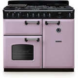 Rangemaster CLDL100DFPHTH/CM1 Classic Deluxe Heather / Chrome 100cm Dual Fuel Range Cooker - product image 1