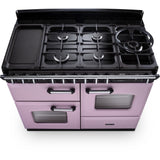Rangemaster CLDLO110DFPHTH/CM1 Classic Deluxe Heather / Chrome 110cm Dual Fuel Range Cooker - product image 3