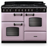 Rangemaster CLDLO110DFPHTH/CM1 Classic Deluxe Heather / Chrome 110cm Dual Fuel Range Cooker - product image 1