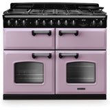Rangemaster CLDLB110DFPHTH/CM1 Classic Deluxe Heather / Chrome 110cm Dual Fuel Range Cooker - product image 1