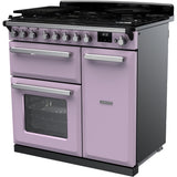 Rangemaster ESDL90DFPHTH/CM1 Estel Deluxe Heather / Chrome 90cm Dual Fuel Range Cooker - product image 2