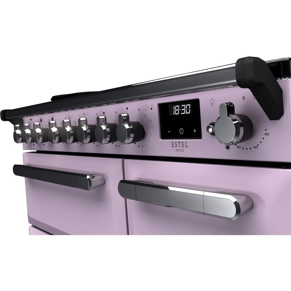 Rangemaster ESDL90EIPHTH/CM1 Estel Deluxe Heather / Chrome 90cm Induction Range Cooker - product image 3