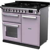 Rangemaster ESDL100DFPHTH/CM1 Estel Deluxe Heather / Chrome 100cm Dual Fuel Range Cooker - product image 2