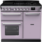 Rangemaster ESDL100DFPHTH/CM1 Estel Deluxe Heather / Chrome 100cm Dual Fuel Range Cooker - product image 1