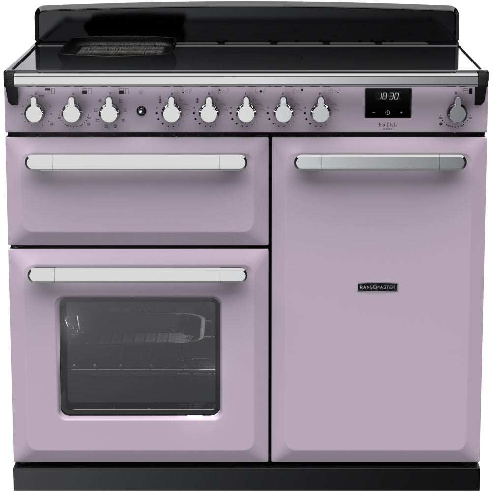 Rangemaster ESDL100EIPHTH/CM1 Estel Deluxe Heather / Chrome 100cm Induction Range Cooker - product image 1