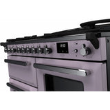 Rangemaster ESDLO110DFPHTH/CM1 Estel Deluxe Heather / Chrome 110cm Dual Fuel Range Cooker - product image 3