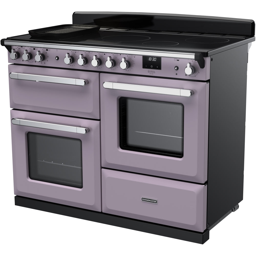 Rangemaster ESDLO110EIPHTH/CM1 Estel Deluxe Heather / Chrome 110cm Induction Range Cooker - product image 2