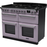Rangemaster ESDLB110DFPHTH/CM1 Estel Deluxe Heather / Chrome 110cm Dual Fuel Range Cooker - product image 2
