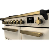 Rangemaster ESDL90EIPPCR/AB1 Estel Deluxe Pale Cream / Antique Brass 90cm Induction Range Cooker - product image 3