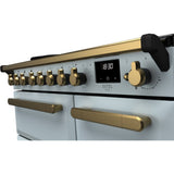Rangemaster ESDL90EIPMSB/AB1 Estel Deluxe Misty Blue / Antique Brass 90cm Induction Range Cooker - product image 3