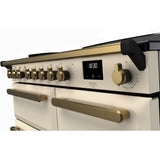 Rangemaster ESDL100EIPPCR/AB1 Estel Deluxe Pale Cream / Antique Brass 100cm Induction Range Cooker - product image 3