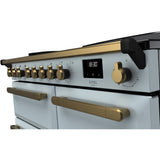 Rangemaster ESDL100EIPMSB/AB1 Estel Deluxe Misty Blue / Antique Brass 100cm Induction Range Cooker - product image 3