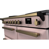 Rangemaster ESDL100EIPPPK/AB1 Estel Deluxe Pale Pink / Antique Brass 100cm Induction Range Cooker - product image 3