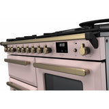 Rangemaster ESDLO110DFPPPK/AB1 Estel Deluxe Pale Pink / Antique Brass 110cm Dual Fuel Range Cooker - product image 3