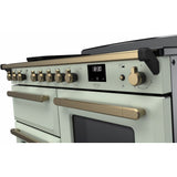 Rangemaster ESDLO110EIPMNT/AB1 Estel Deluxe Mint / Antique Brass 110cm Induction Range Cooker - product image 3