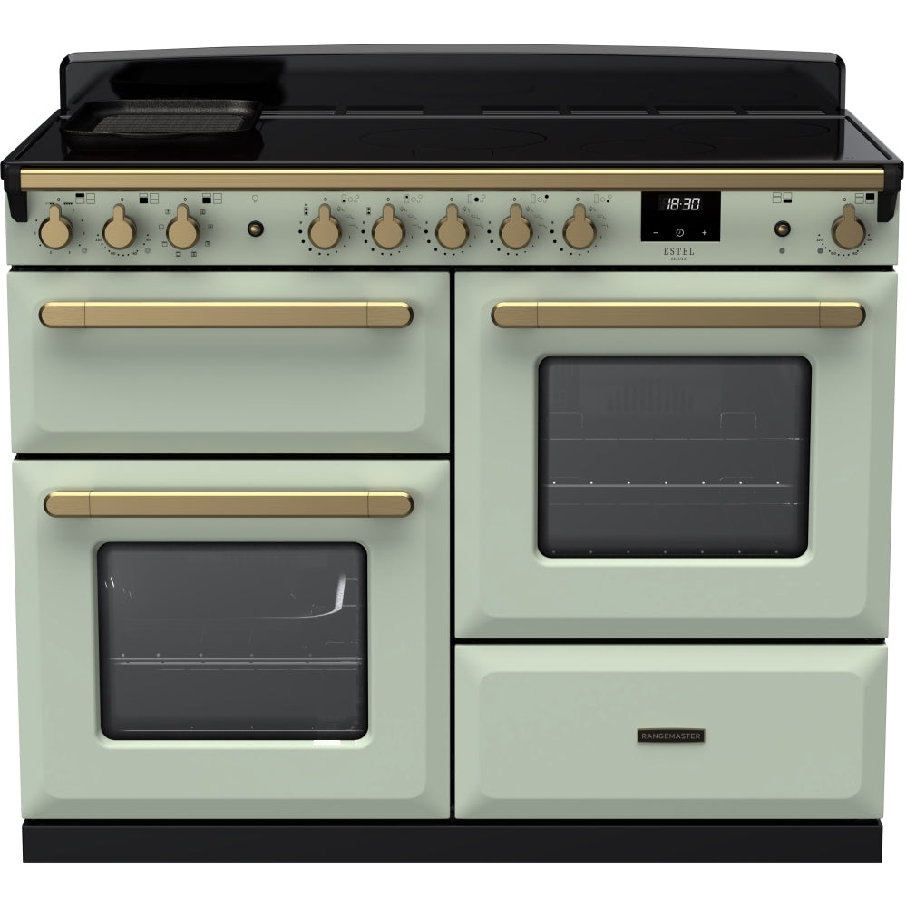 Rangemaster ESDLO110EIPMNT/AB1 Estel Deluxe Mint / Antique Brass 110cm Induction Range Cooker - product image 1