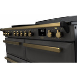 Rangemaster ESDLB110EIPSLT/AB1 Estel Deluxe Slate / Antique Brass 110cm Induction Range Cooker - product image 3