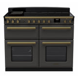 Rangemaster ESDLB110EIPSLT/AB1 Estel Deluxe Slate / Antique Brass 110cm Induction Range Cooker - product image 1