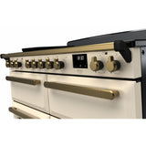 Rangemaster ESDLB110EIPPCR/AB1 Estel Deluxe Pale Cream / Antique Brass 110cm Induction Range Cooker - product image 3