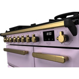 Rangemaster ESDL90DFPHTH/AB1 Estel Deluxe Heather / Antique Brass 90cm Dual Fuel Range Cooker - product image 3