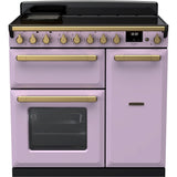 Rangemaster ESDL90EIPHTH/AB1 Estel Deluxe Heather / Antique Brass 90cm Induction Range Cooker - product image 1