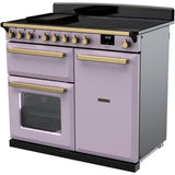 Rangemaster ESDL100EIPHTH/AB1 Estel Deluxe Heather / Antique Brass 100cm Induction Range Cooker - product image 2
