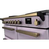 Rangemaster ESDL100EIPHTH/AB1 Estel Deluxe Heather / Antique Brass 100cm Induction Range Cooker - product image 3
