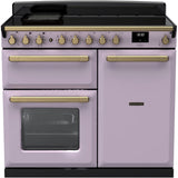 Rangemaster ESDL100EIPHTH/AB1 Estel Deluxe Heather / Antique Brass 100cm Induction Range Cooker - product image 1