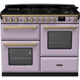 Rangemaster ESDLO110DFPHTH/AB1 Estel Deluxe Heather / Antique Brass 110cm Dual Fuel Range Cooker - product image 1