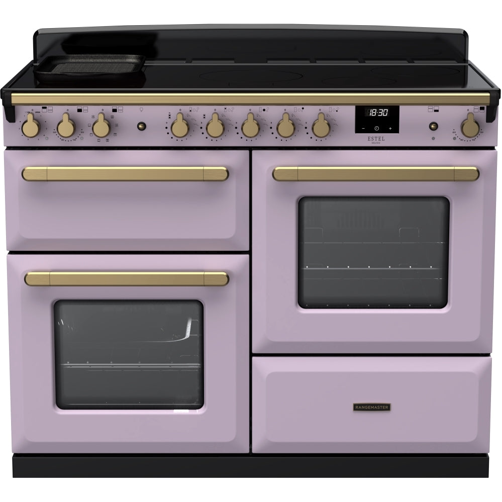 Rangemaster ESDLO110EIPHTH/AB1 Estel Deluxe Heather / Antique Brass 110cm Induction Range Cooker - product image 1