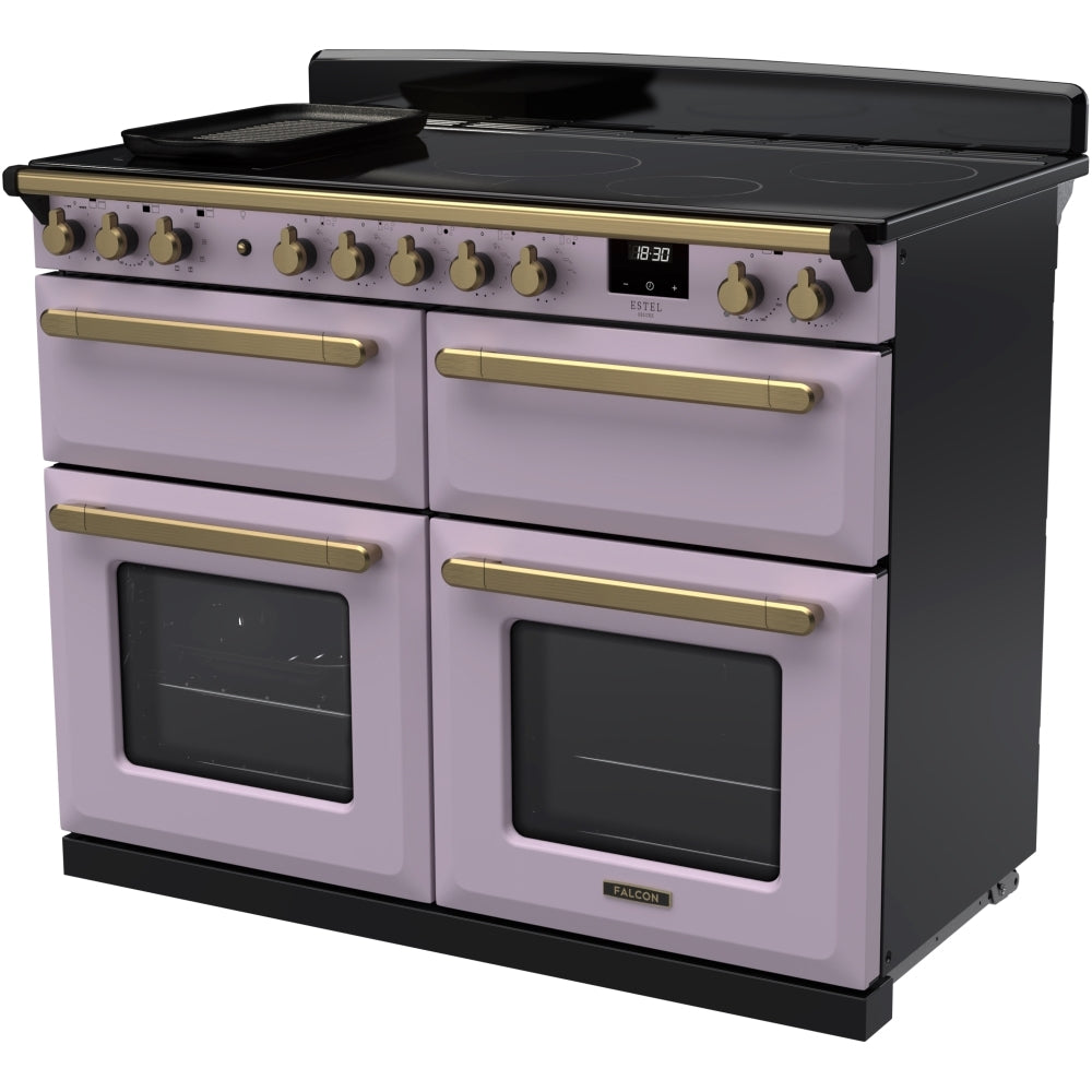 Rangemaster ESDLB110EIPHTH/AB1 Estel Deluxe Heather / Antique Brass 110cm Induction Range Cooker - product image 2