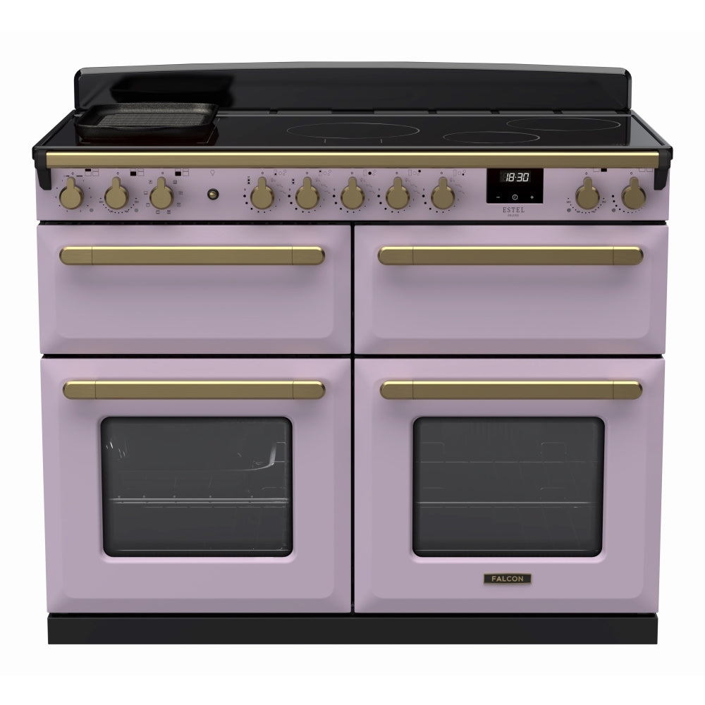 Rangemaster ESDLB110EIPHTH/AB1 Estel Deluxe Heather / Antique Brass 110cm Induction Range Cooker - product image 1
