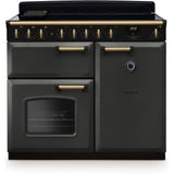 Rangemaster CLDL100EIPSLT/AB1 Classic Deluxe Slate / Antique Brass 100cm Induction Range Cooker - product image 1
