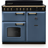 Rangemaster CLDL100EIPSTB/AB1 Classic Deluxe Stone Blue / Antique Brass 100cm Induction Range Cooker - product image 1