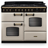 Rangemaster CLDLO110DFPPCR/AB1 Classic Deluxe Pale Cream / Antique Brass 110cm Dual Fuel Range Cooker - product image 1