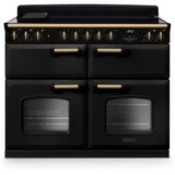 Rangemaster CLDLB110EIPCBL/AB1 Classic Deluxe Charoal Black / Antique Brass 110cm Induction Range Cooker - product image 1