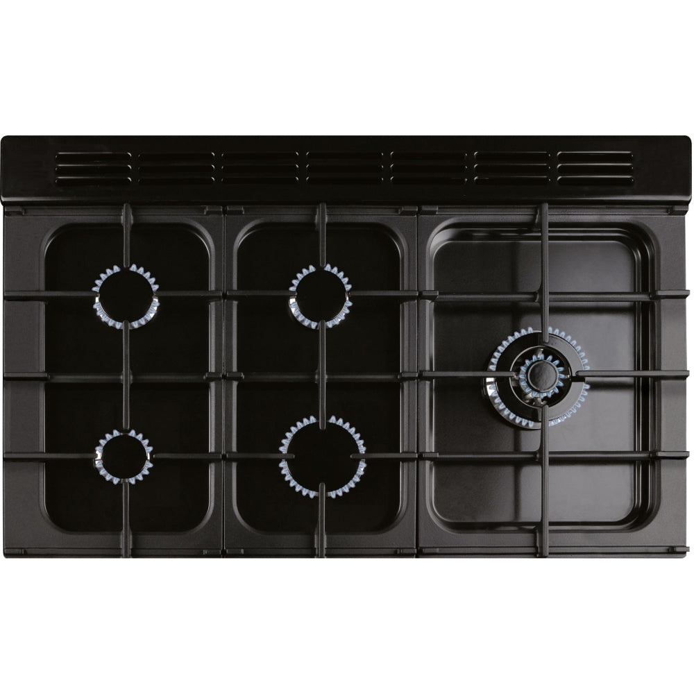 Rangemaster CLDL100DFPHTH/AB1 Classic Deluxe Heather / Antique Brass 100cm Dual Fuel Range Cooker - product image 4