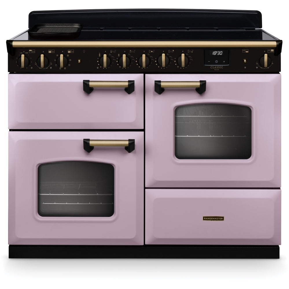Rangemaster CLDLO110EIPHTH/AB1 Classic Deluxe Heather / Antique Brass 110cm Induction Range Cooker - product image 1