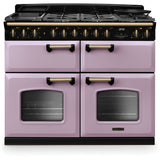 Rangemaster CLDLB110DFPHTH/AB1 Classic Deluxe Heather / Antique Brass 110cm Dual Fuel Range Cooker - product image 1