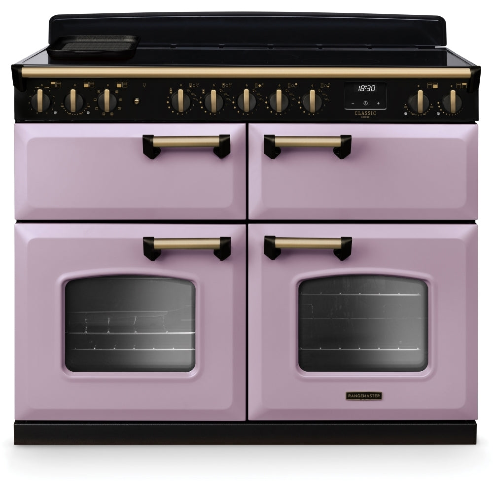 Rangemaster CLDLB110EIPHTH/AB1 Classic Deluxe Heather / Antique Brass 110cm Induction Range Cooker - product image 1