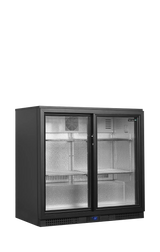Tefcold Back Bar Cooler BA21S - 188L Double Sliding Door Bottle Cooler