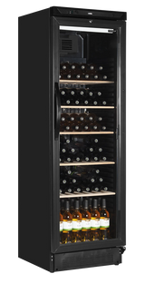 Black Glass Door Wine Cooler SC381W – 78 Bottle Capacity 🍷✨