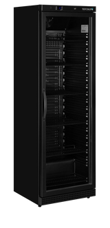 BLACK Glass Door Merchandiser – 400L Refrigerator UR400G