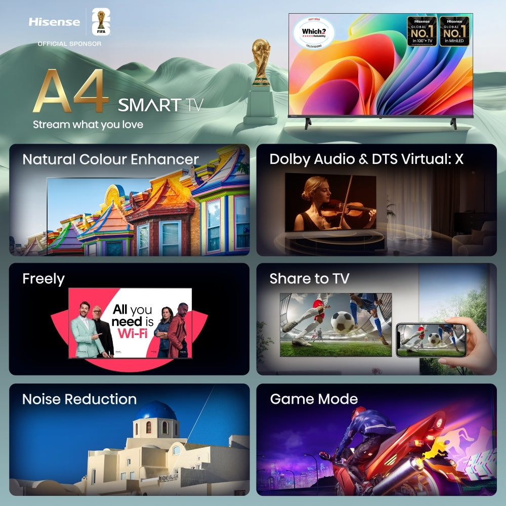 Hisense 32A4STUK 32" DLED Smart Television - product image 2