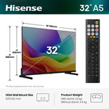 Hisense 32A5STUK 32" QLED Smart Television - product image 2