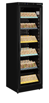 BLACK Glass Door Merchandiser – 400L Refrigerator UR400G