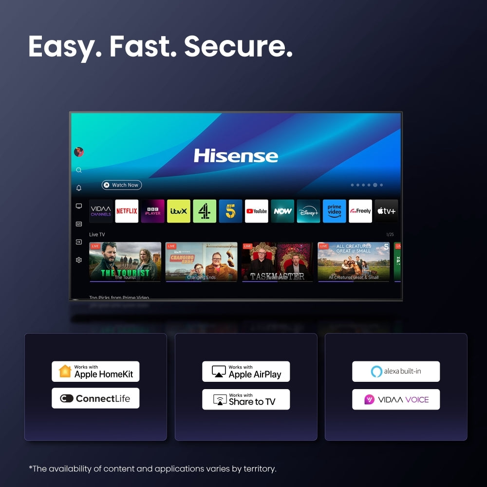Hisense 43E6QTUK 43" LED Smart Television - product image 11