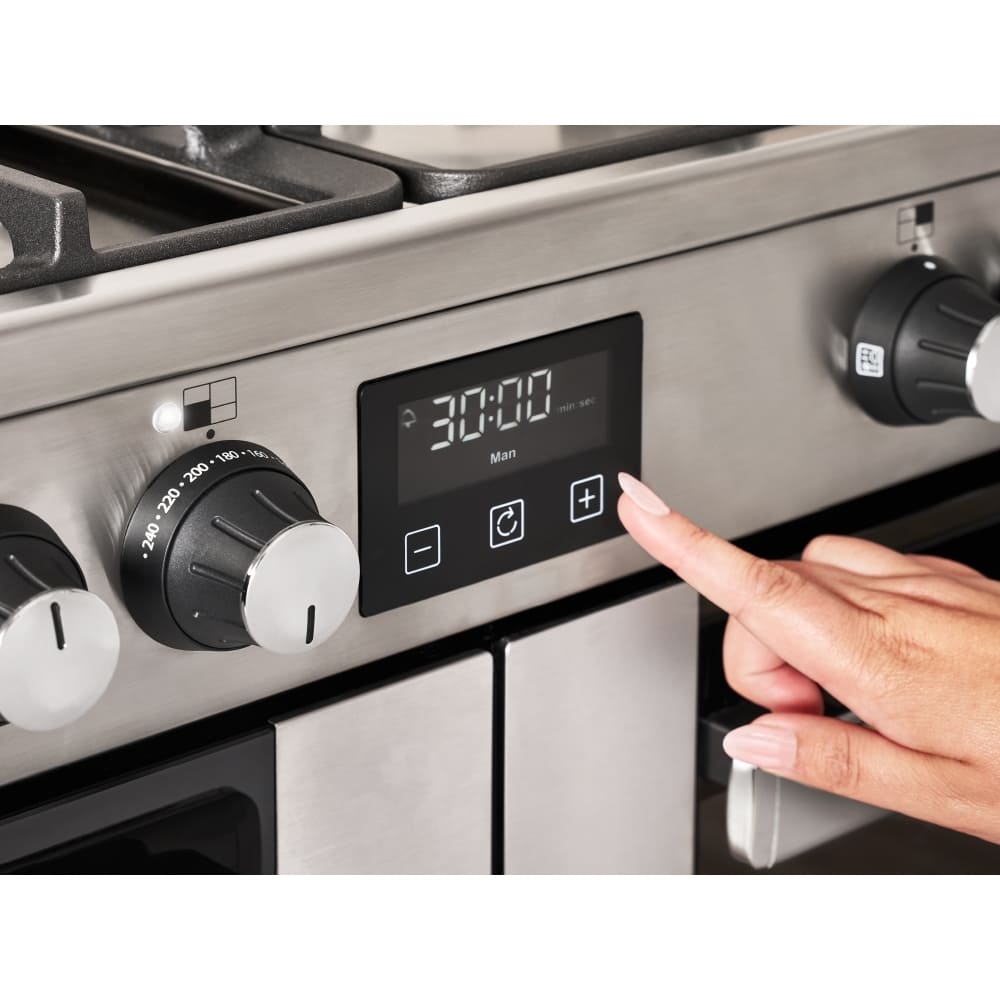 90cm Dual Fuel Cooker, Stainless Steel - Belling RCA COOKCENTRE 90DF - London Houseware - 8