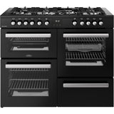 110cm Dual Fuel Belling Range Cooker, Black - RCA COOKCENTRE 110DF - London Houseware - 1