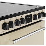 Ceramic Electric Cooker with Double Oven, Cream - Belling Farmhouse 60E